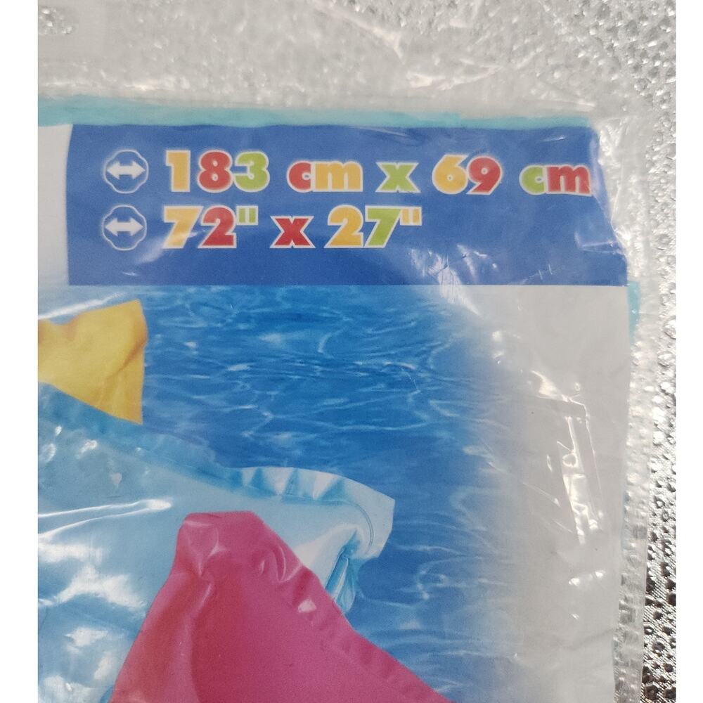 Intex The Wet Set Inflatable Pool Lounge Float 72"x27" Blue 2008 Sealed - Picture 3 of 6